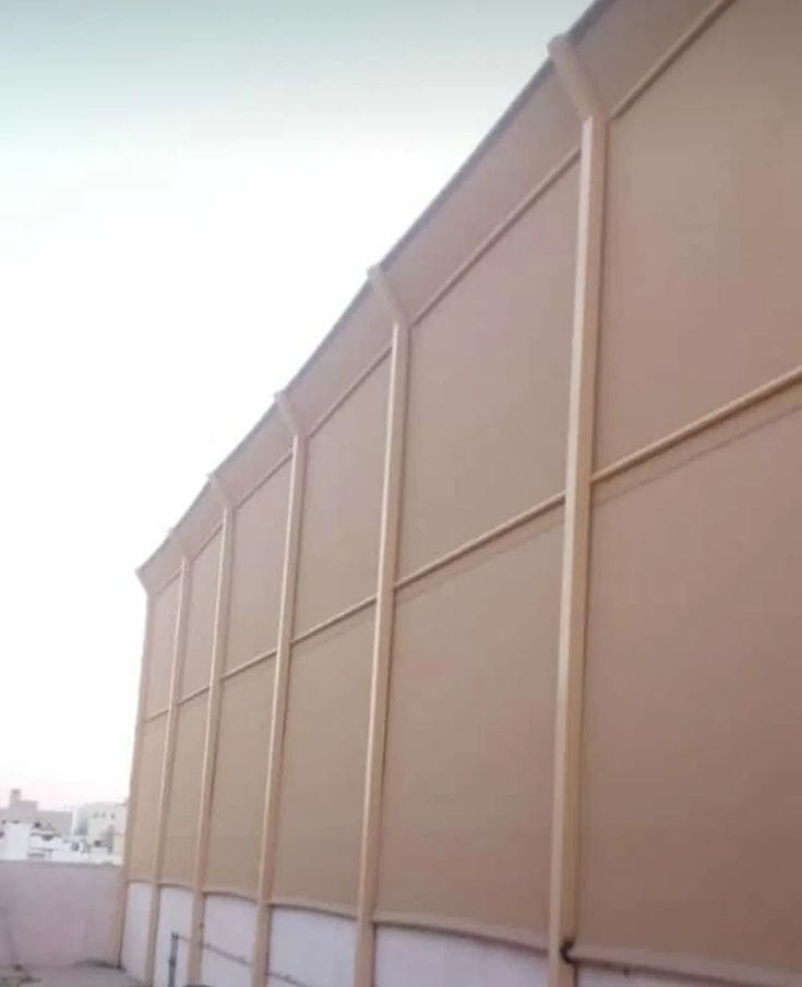 سواتر طربيل قماش عازل بهيكل حديدي 80*80 | ساترون